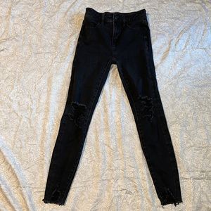 Black Ripped American Eagle Jeans